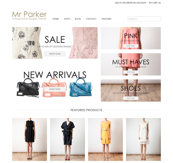 mr parker shopify themes womens clothing accessories