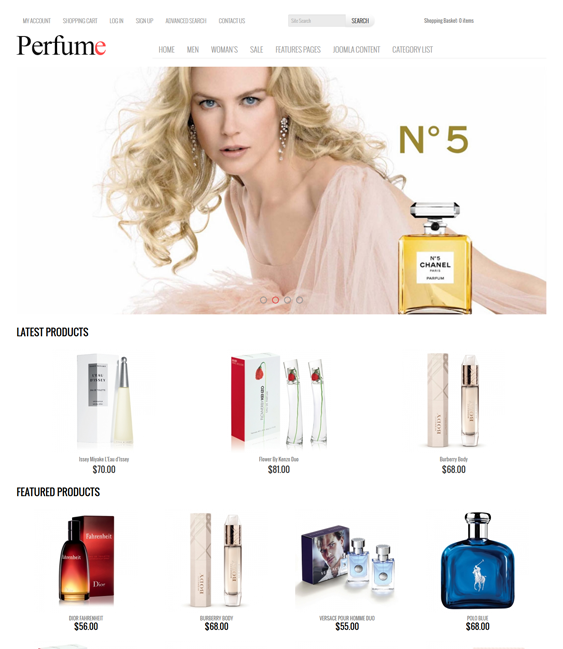 perfume responsive virtuemart templates