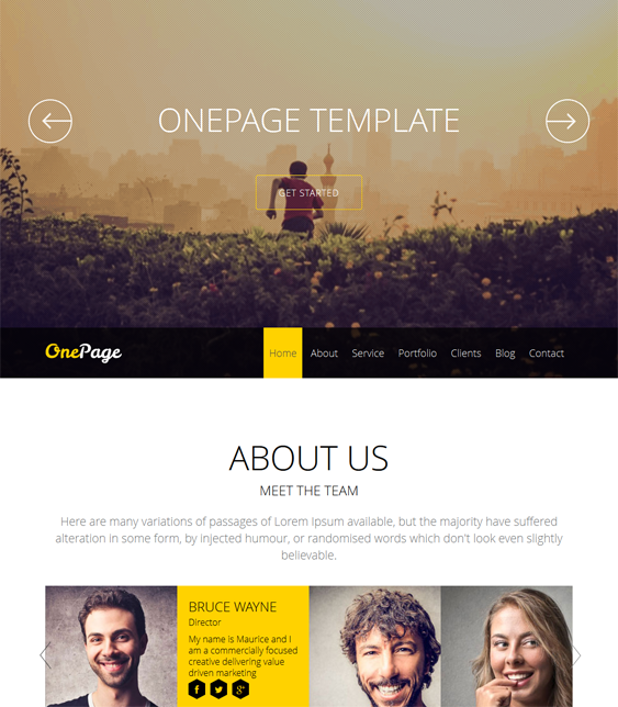 shaper onepage business joomla templates