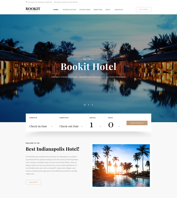 bookit hotel wordpress theme