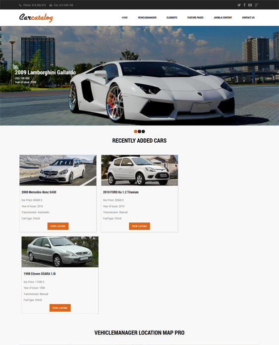 car catalog car vehicle automobile joomla templates