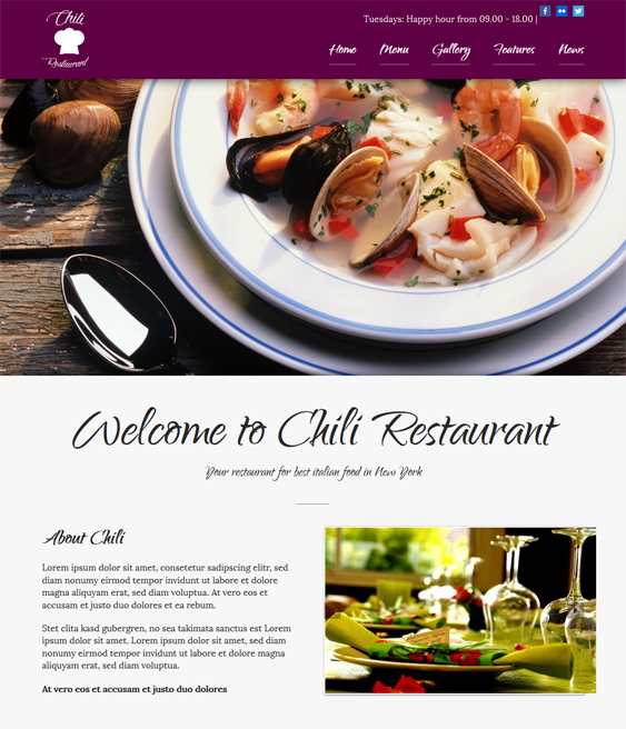 chili restaurant wordpress theme