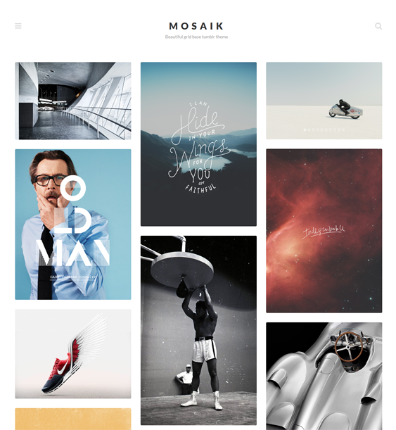 mosaik portfolio tumblr theme