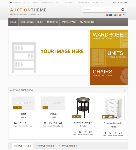 auction theme wordpress