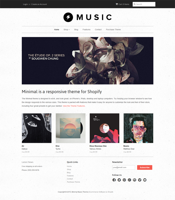 music free responsive shopify theme