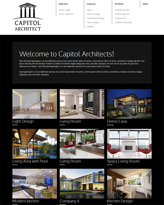 capitol architect wordpress theme