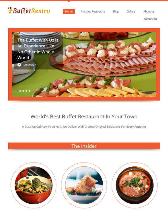 buffet restaurant wordpress theme