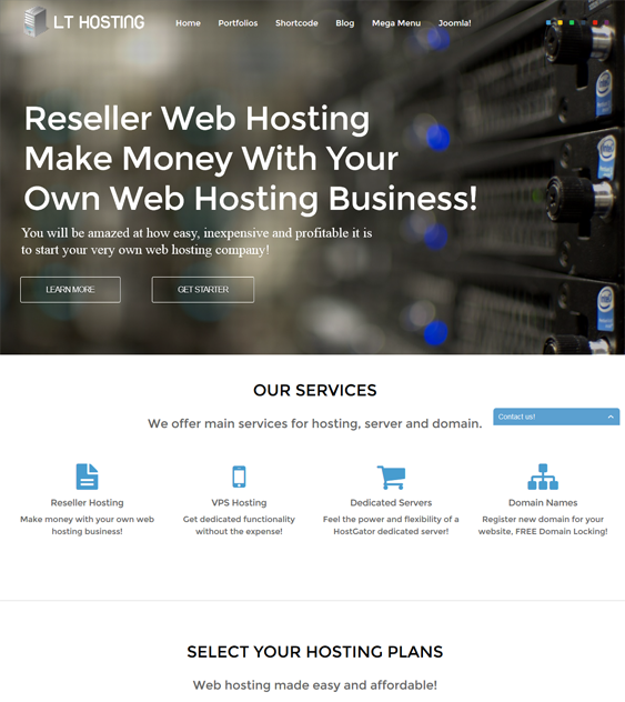 lt hosting web hosting joomla templates