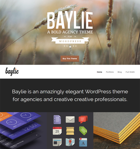 baylie portfolio wordpress theme