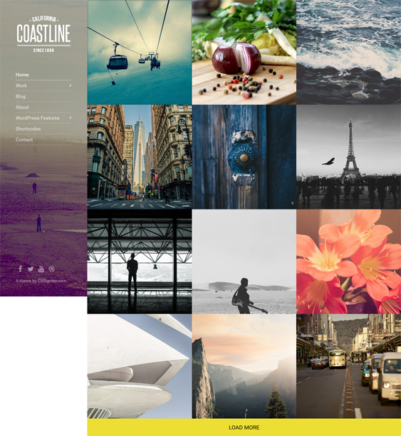 coastline portfolio wordpress theme