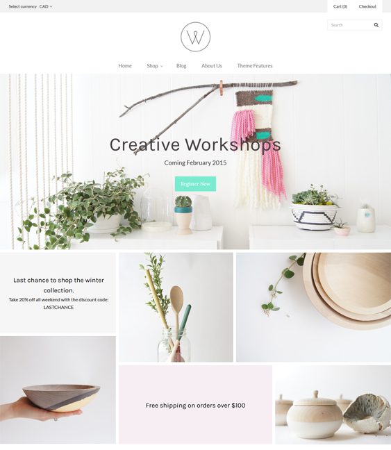 grid art store shopify themes