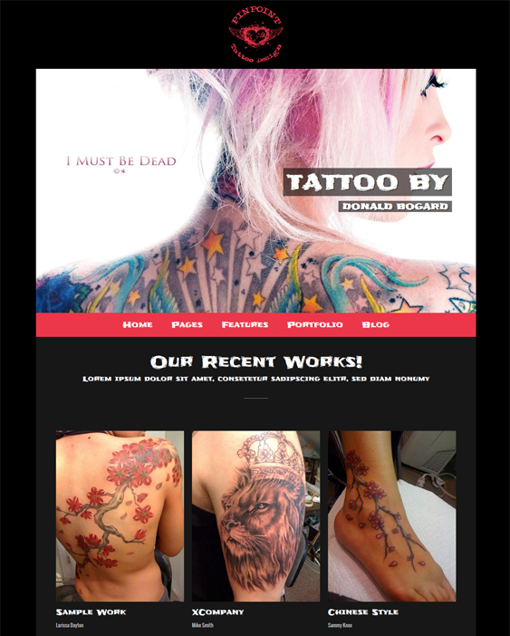 pinpoint tattoo wordpress theme