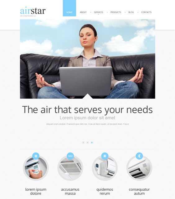 air contractor construction drupal themes