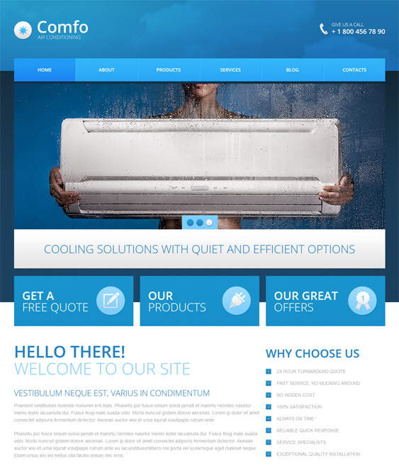 air contractor construction drupal themes
