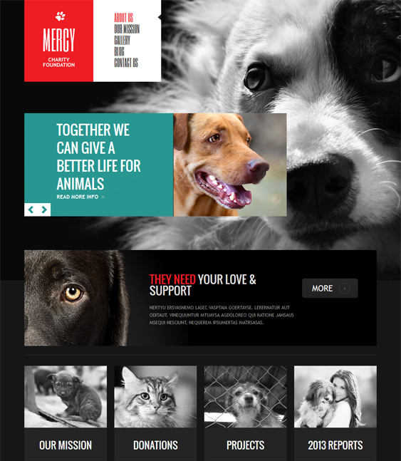 animal charity nonprofit joomla templates