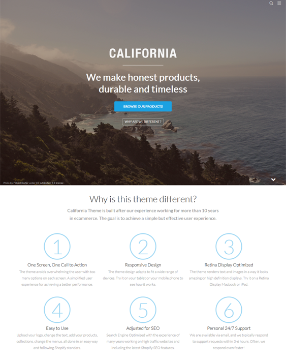 california shopify themes clothing stores