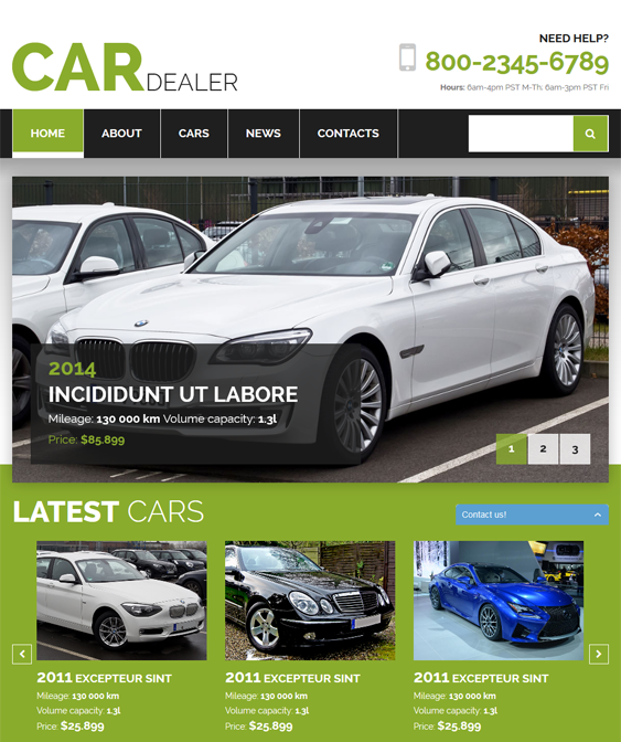 car dealer car vehicle automotive joomla templates