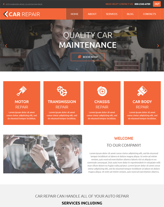 car repair car vehicle automotive joomla templates
