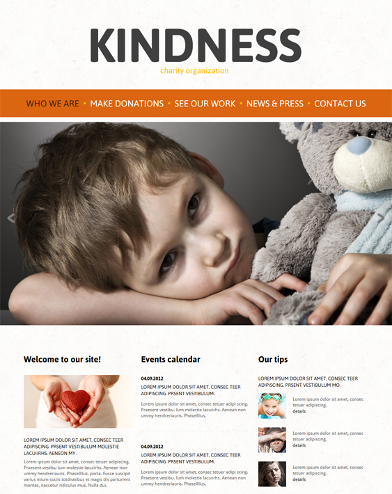 child charity nonprofit joomla templates