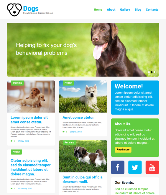 dog pets vets wordpress themes