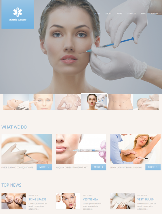 wordpress themes plastic surgeons cosmetic surgery centers