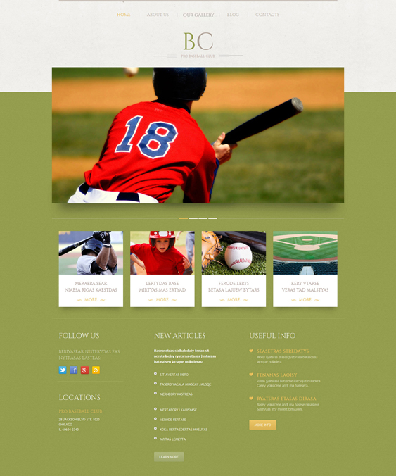 baseball sports wordpress themes