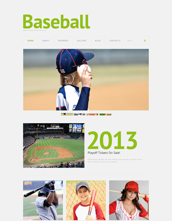 baseball sports wordpress themes