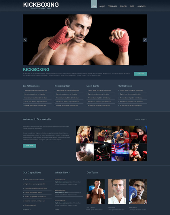 boxing sports wordpress themes