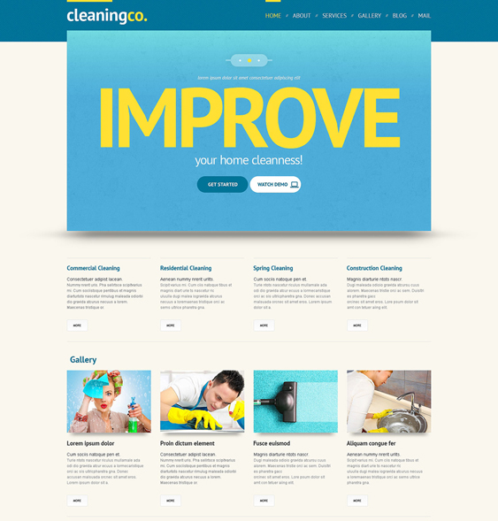 cleaning wordpress themes responsive