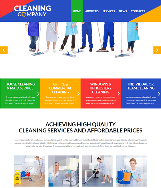 cleaning wordpress themes services