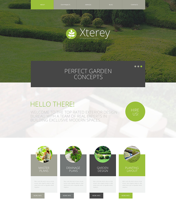 exterior design gardener landscaping wordpress themes