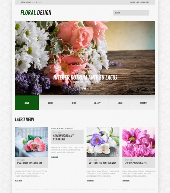 flowers florist wordpress theme