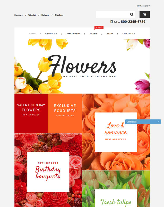 flower shop florist wordpress theme