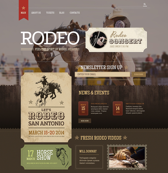 horse sports wordpress themes
