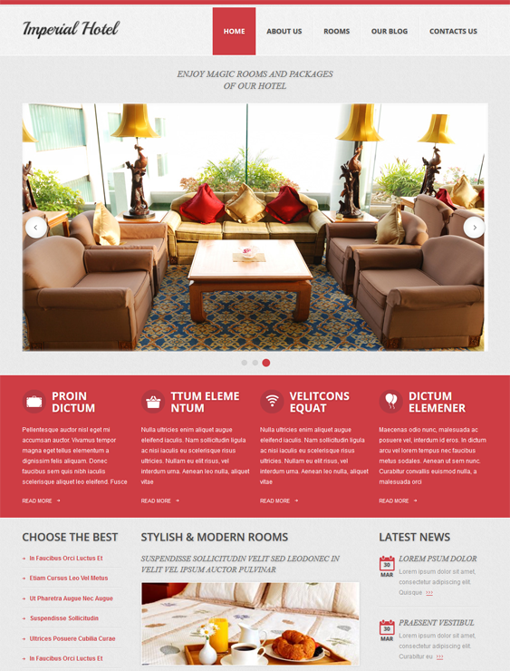 imperial hotel drupal themes