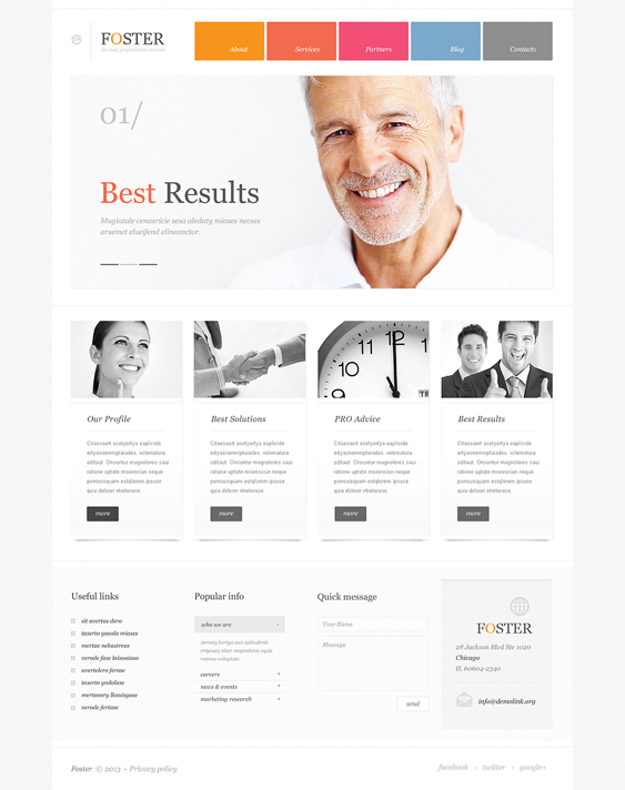 investment business financial wordpress themes