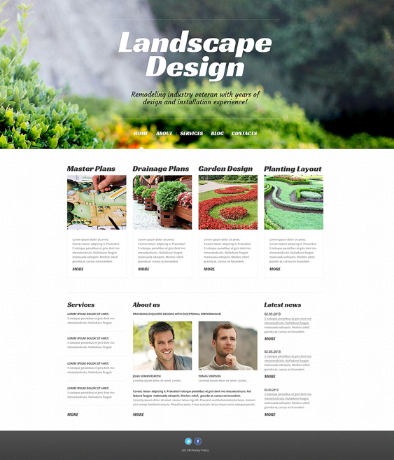 landscape design alive gardener landscaping wordpress themes