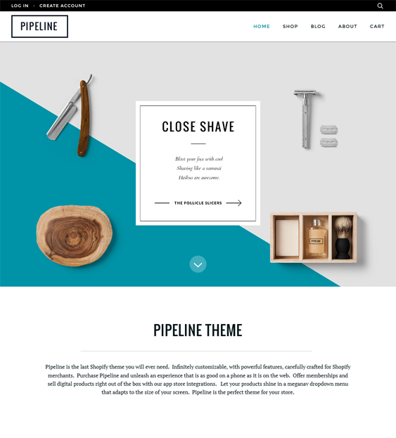 pipeline responsive shopify themes