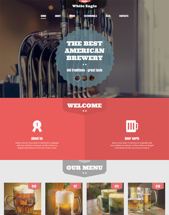 the best brewery wordpress themes