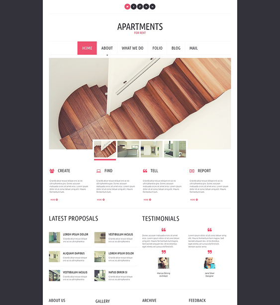 apartments for rent real estate wordpress themes