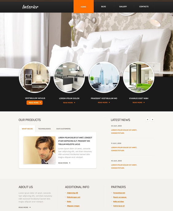 home remodeling construction contractor drupal themes