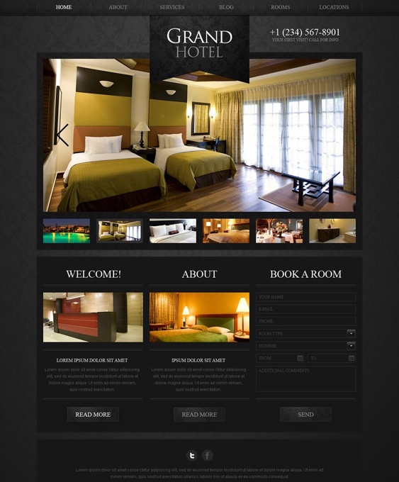 hotels hotel wordpress themes