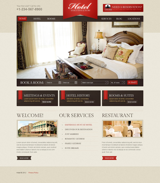 luxury hotel wordpress themes