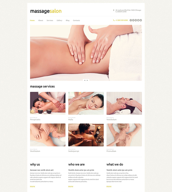 wordpress themes massage therapist masseur