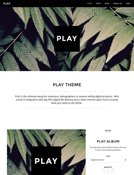 play music shopify themes