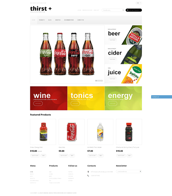 refreshing food drink shopify themes