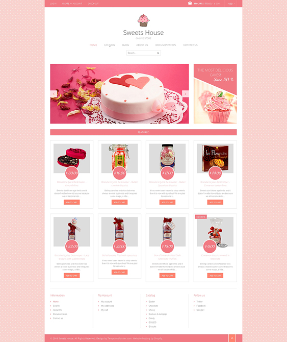 sweet shop 1 food drink shopify themes