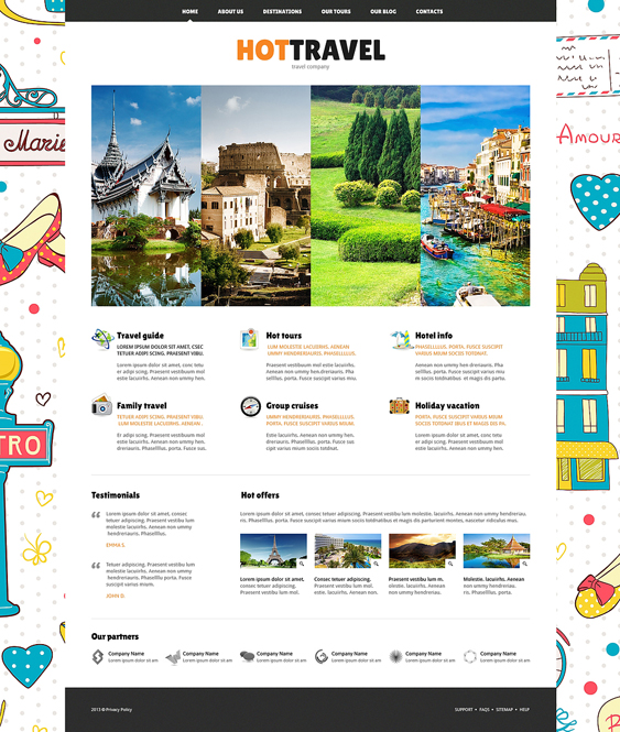 travel tourism joomla templates agency responsive