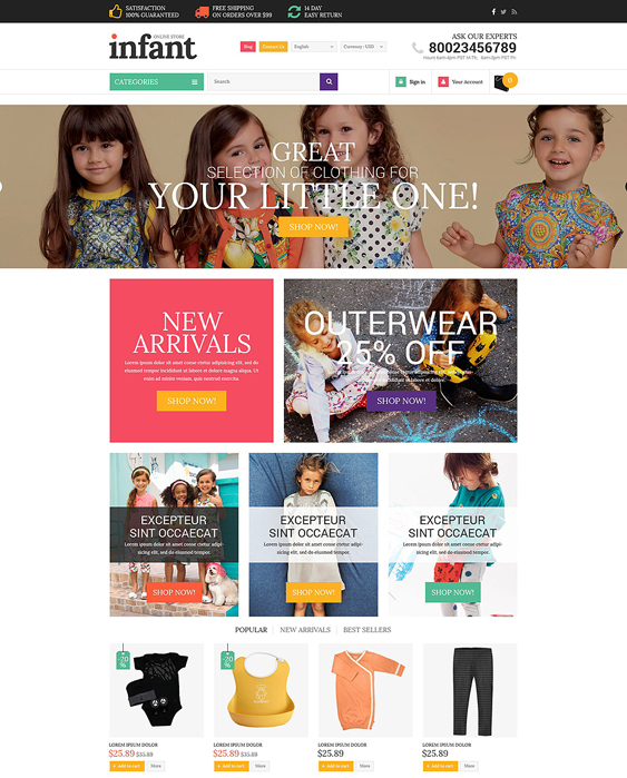baby store kids shopify themes