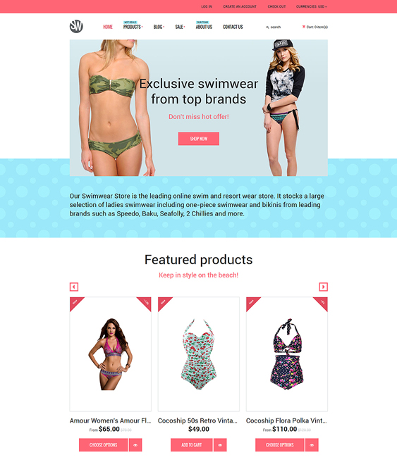 swimwear responsive shopify themes